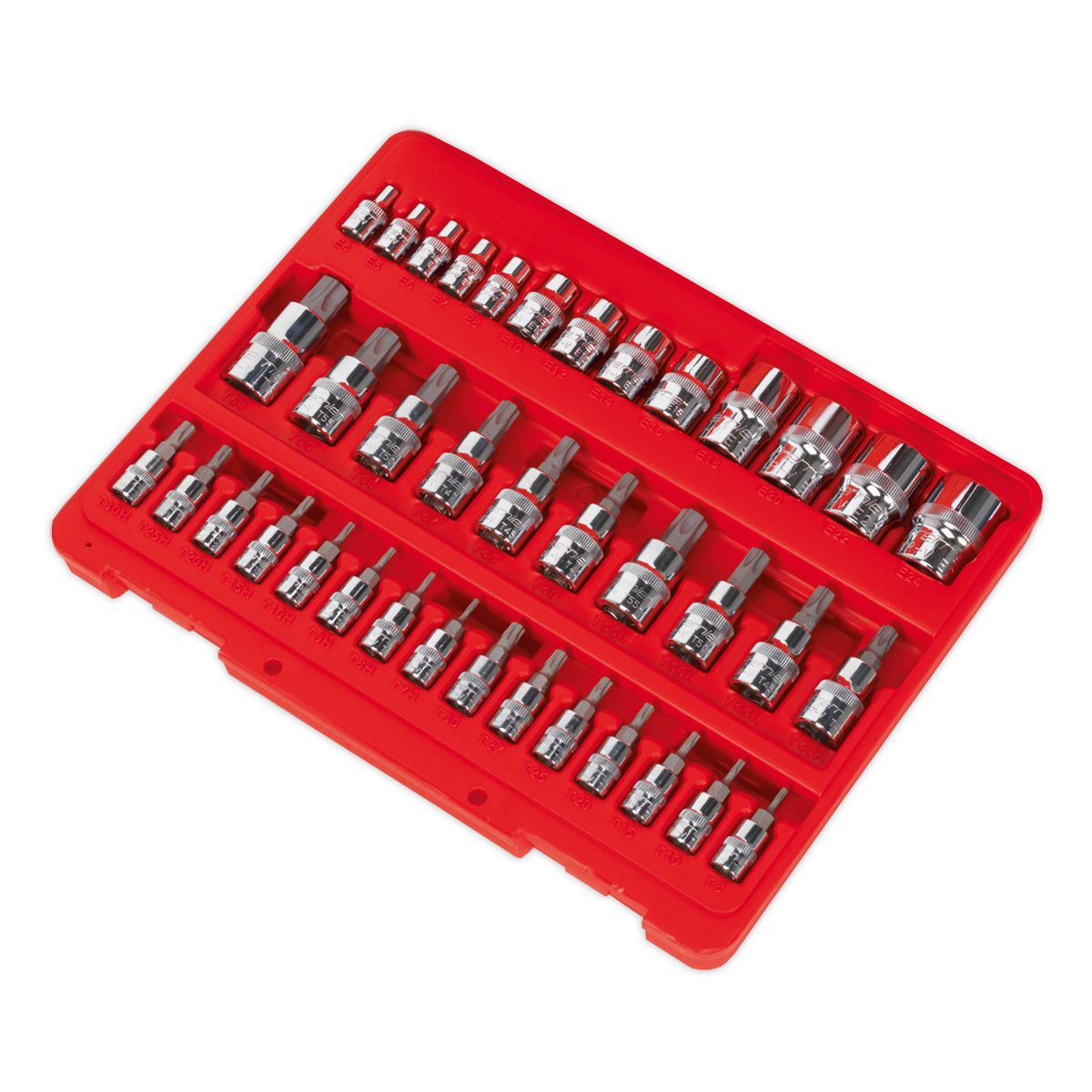 Premier TRX-Star* Socket & Security Socket Bit Set 1/4", 3/8" & 1/2"Sq Drive 38pc