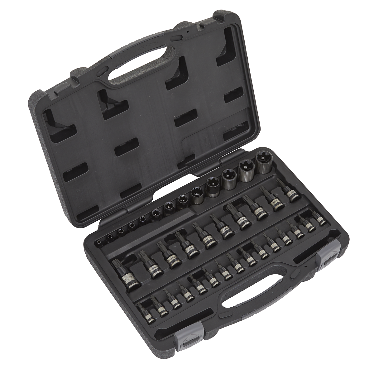 Premier TRX-Star* Socket & Security Socket Bit Set 1/4", 3/8" & 1/2"Sq Drive 38pc