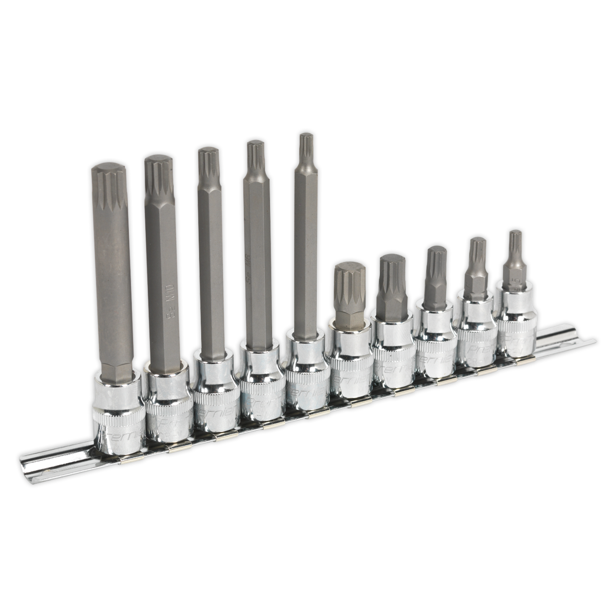 Premier Spline Socket Bit Set 10pc