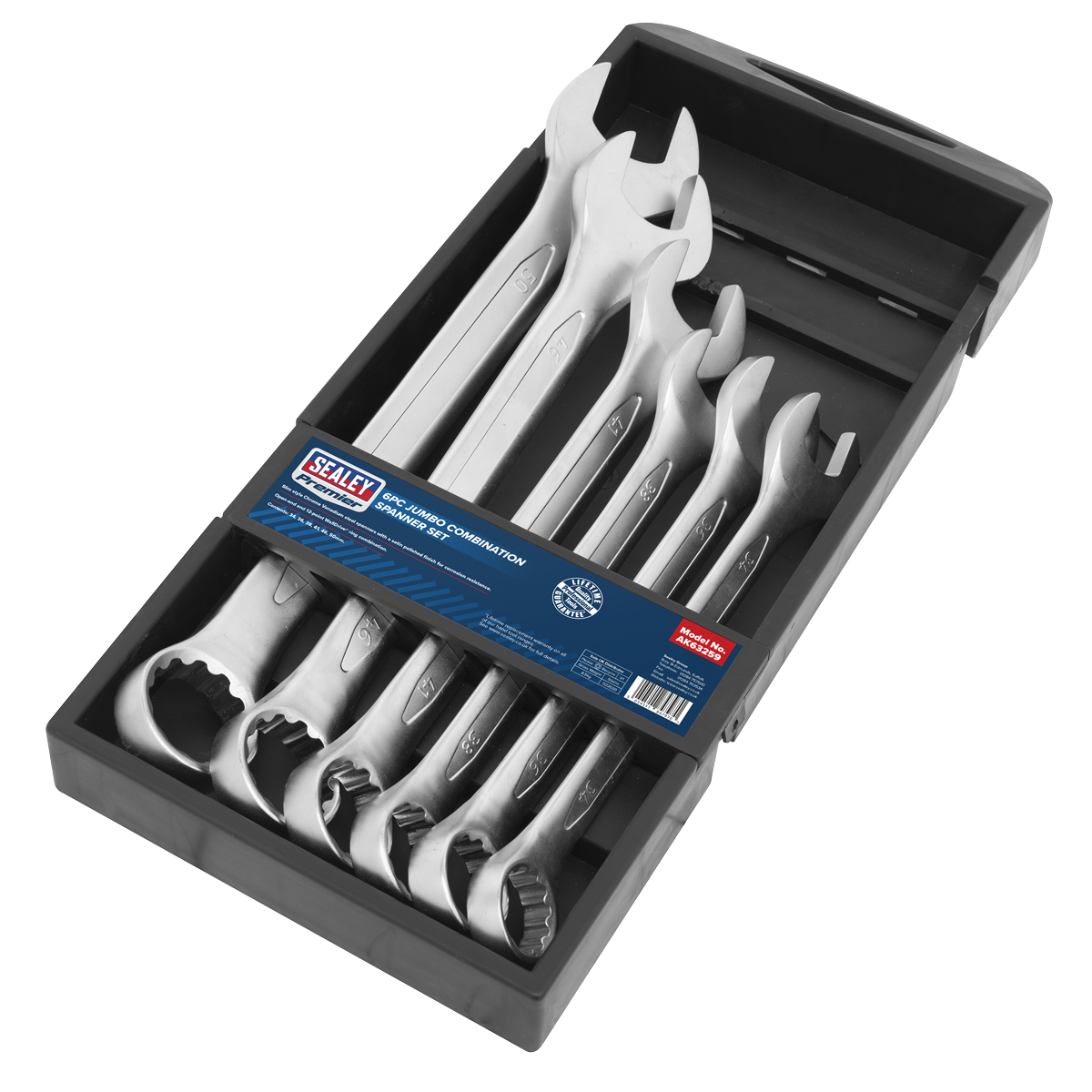 Premier Jumbo Combination Spanner Set 6pc