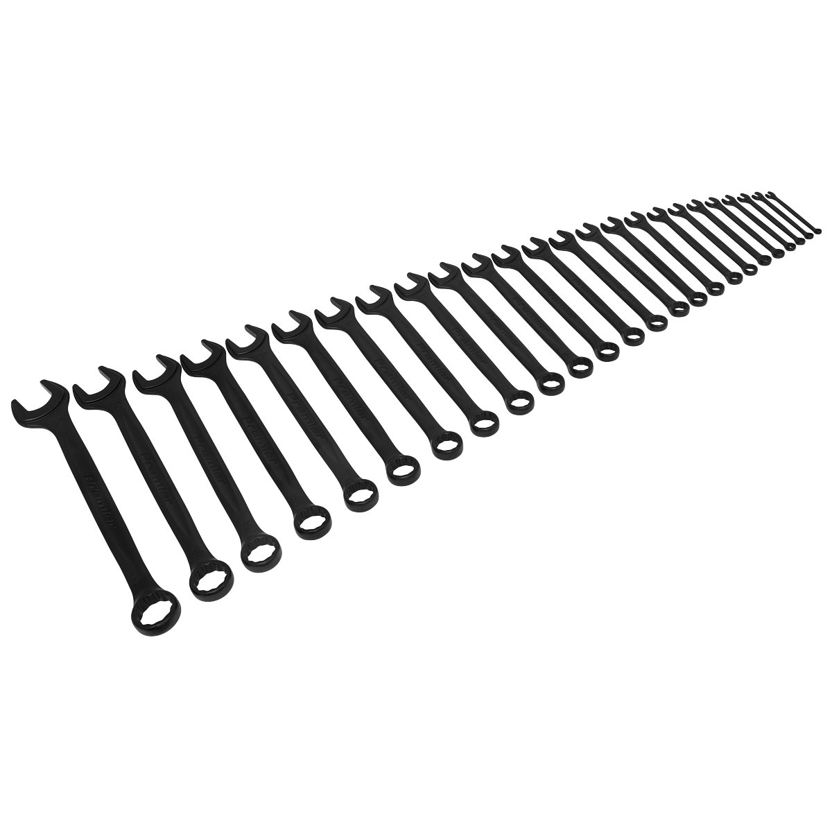 Premier Black Combination Spanner Set