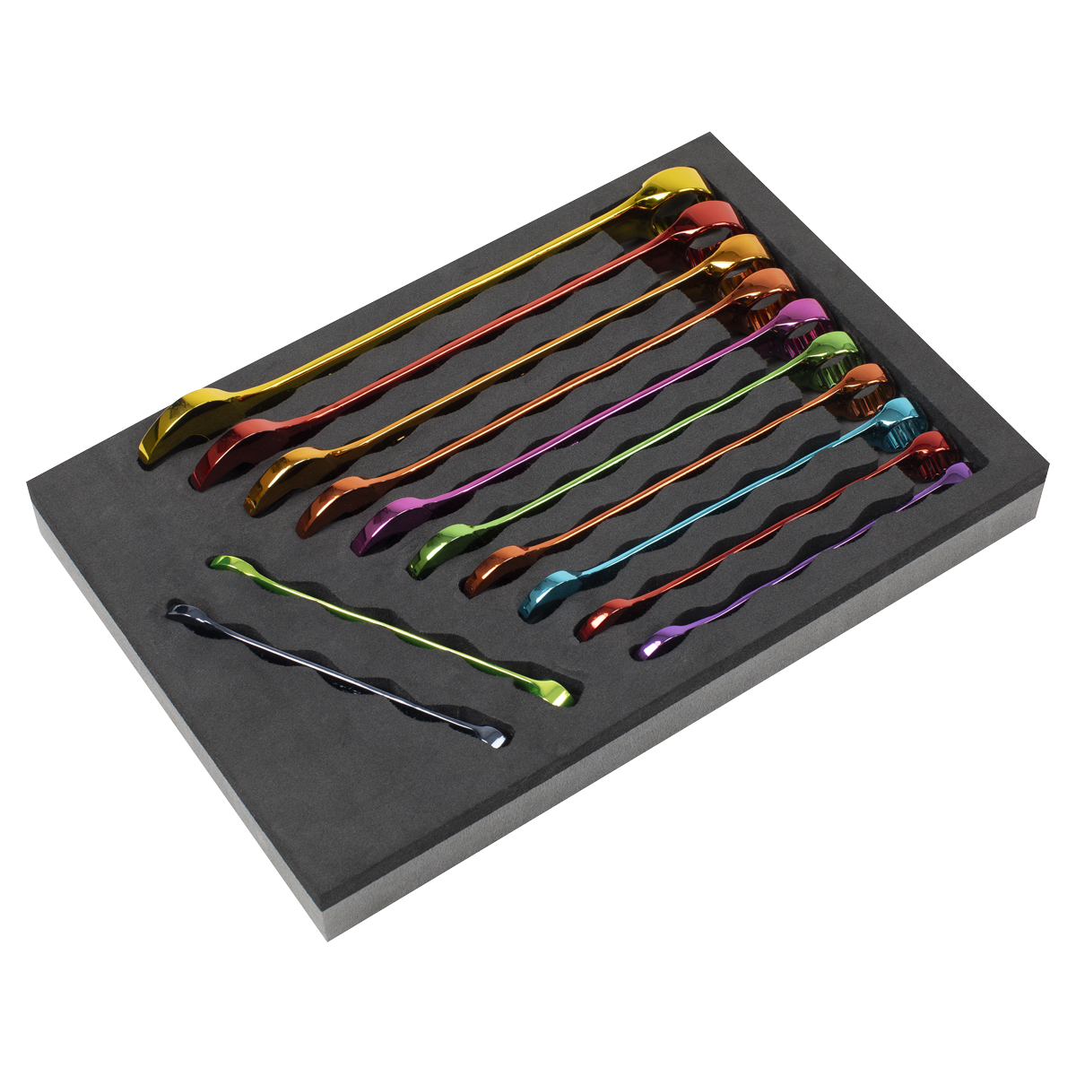 Premier Multi-Coloured Combination Spanner Set 12pc