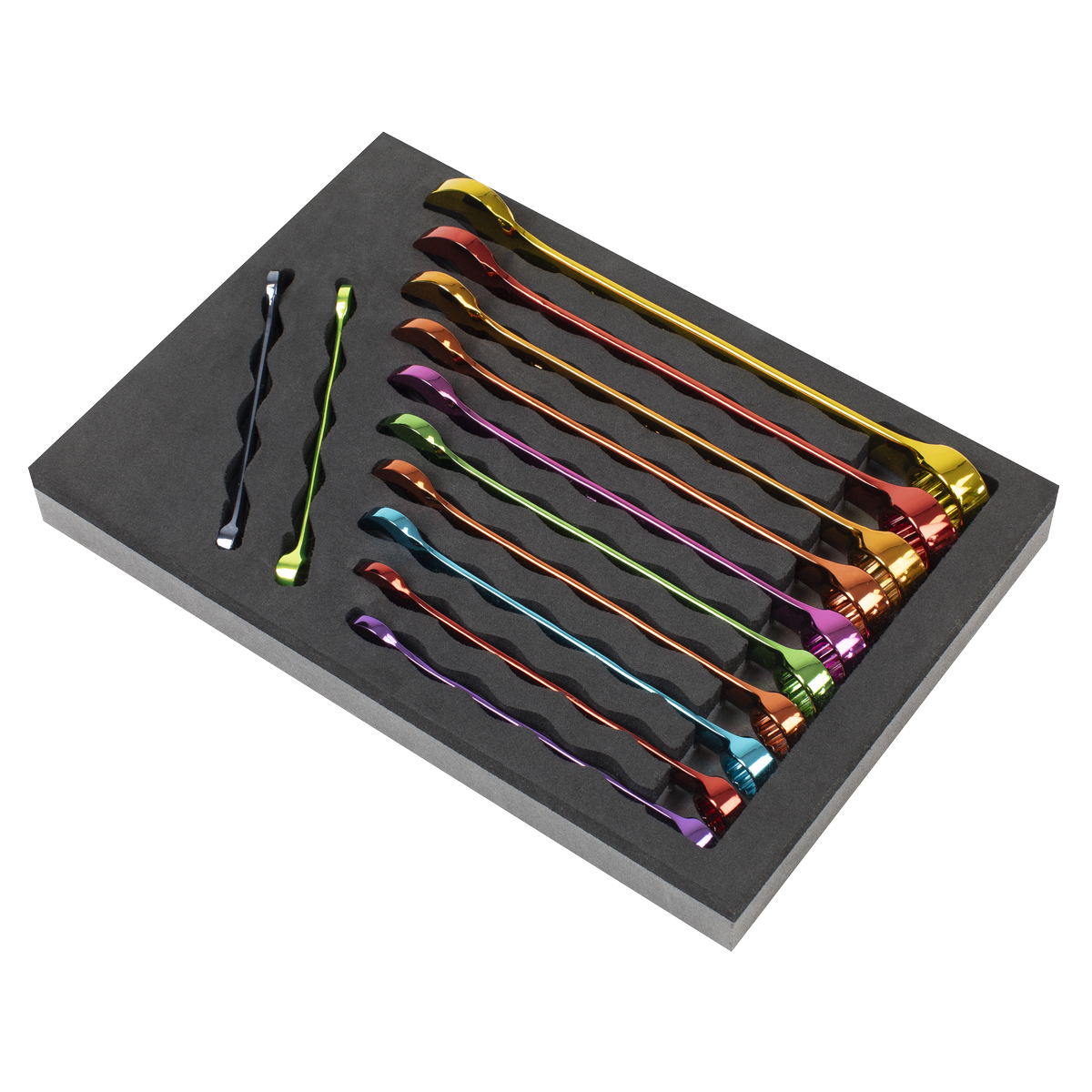 Premier Multi-Coloured Combination Spanner Set 12pc