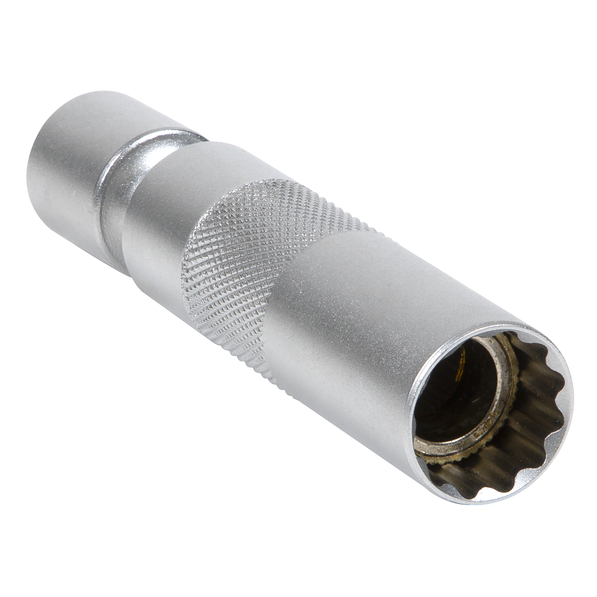 Spark Plug Socket with Universal Joint 3/8"Sq Drive 12-Point 16mm