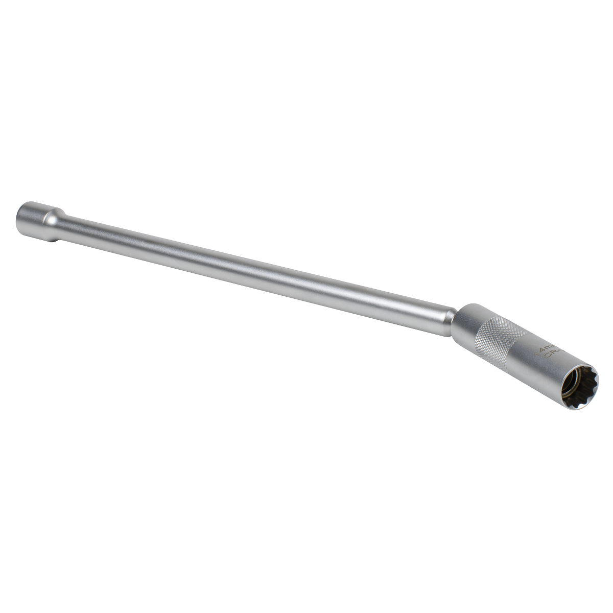 Spark Plug Socket with Universal Joint & Extension 3/8"Sq Drive 12-Point 14mm