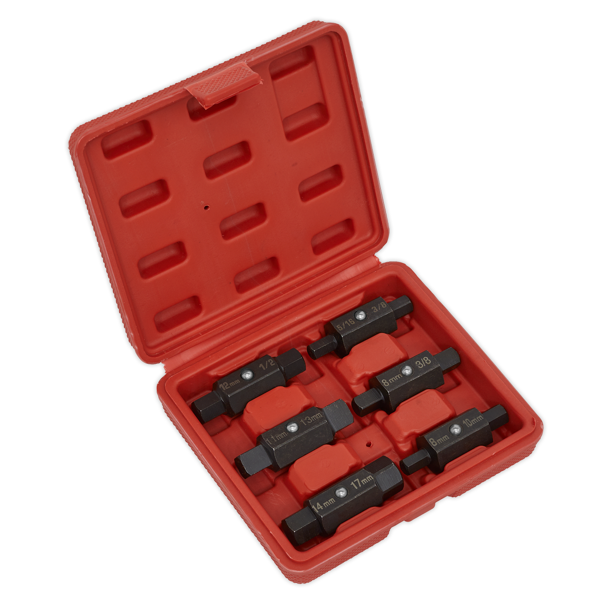 Double End Oil Drain Plug Key Set 6pc