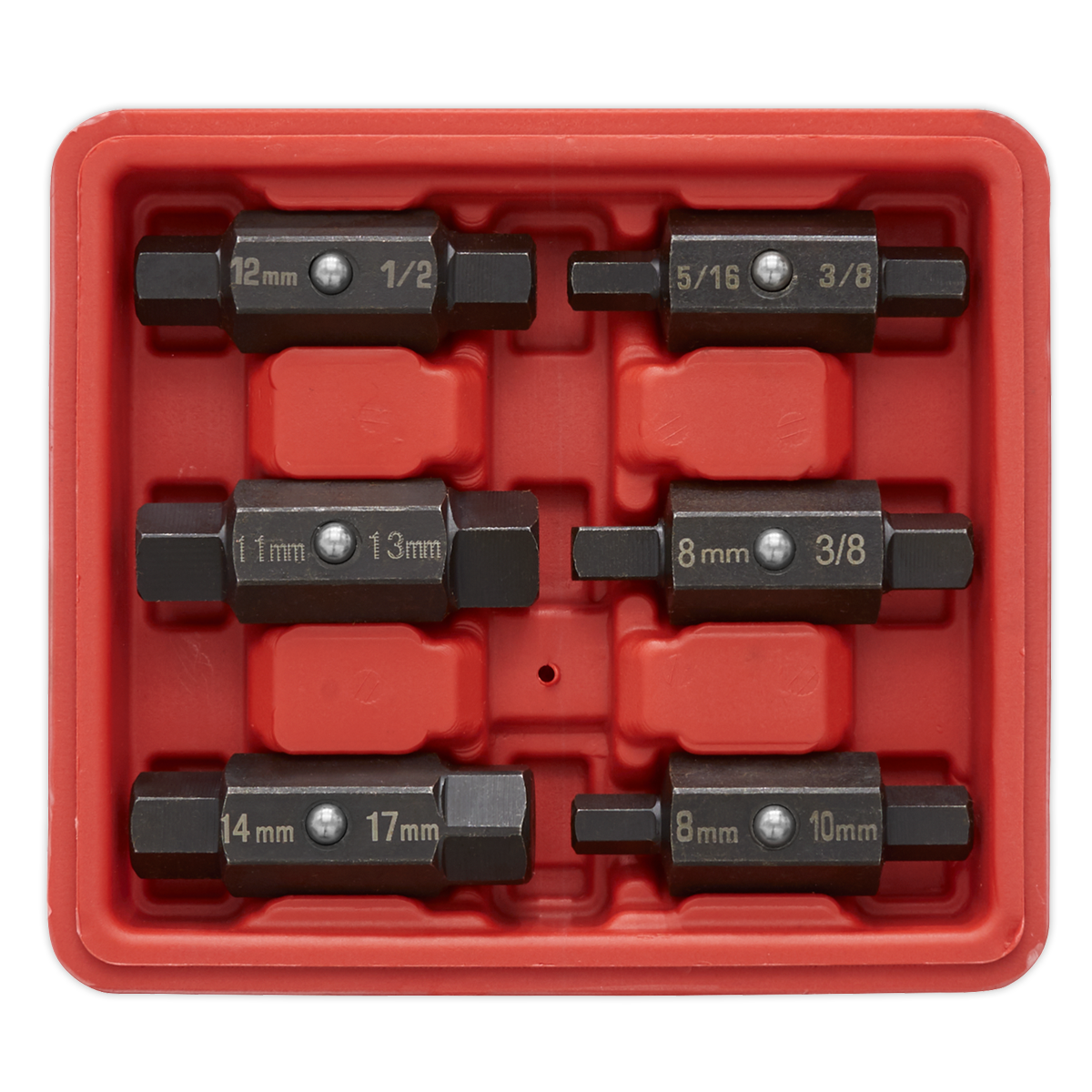 Double End Oil Drain Plug Key Set 6pc