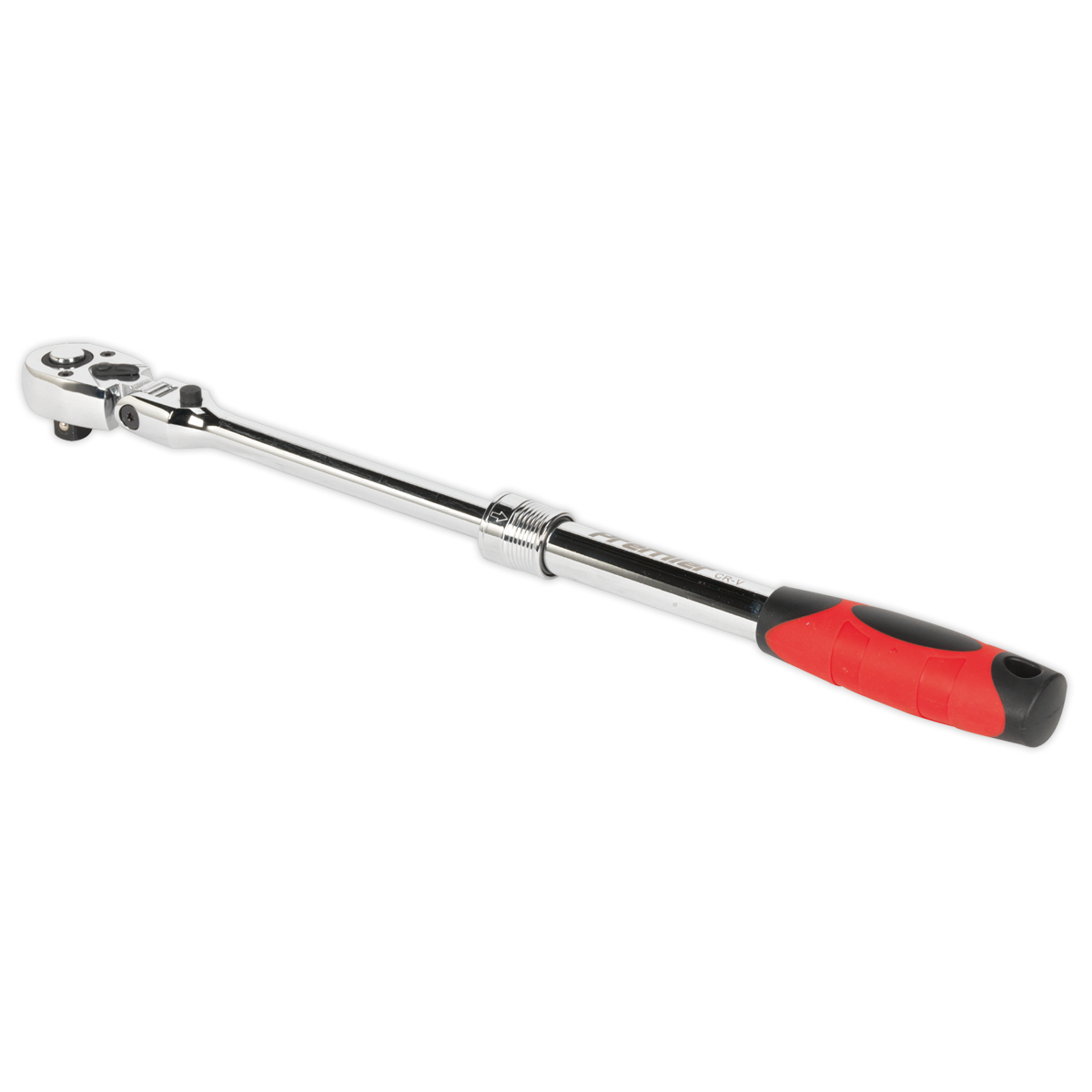 Premier Locking Flexi-Head Extendable Ratchet Wrench 1/2"Sq Drive