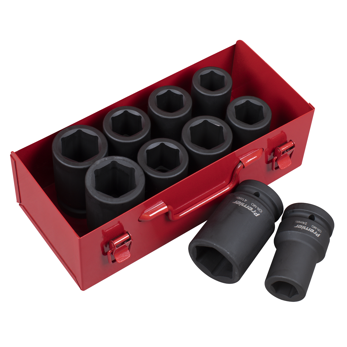 Premier Metric/Imperial Deep Impact Socket Set 1"Sq Drive 10pc