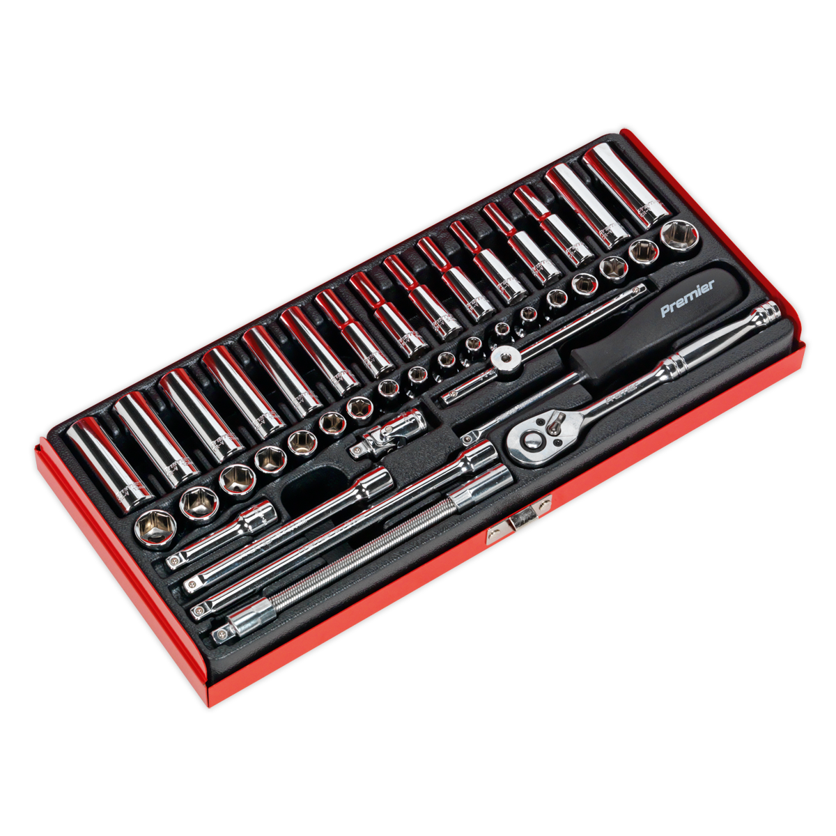 Premier Metric/Imperial Socket Set 1/4"Sq Drive 41pc