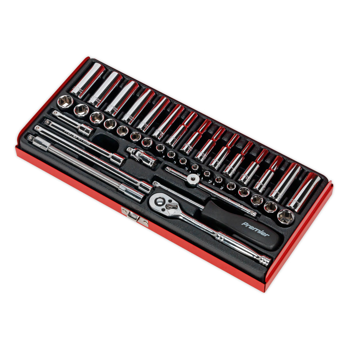 Premier Metric/Imperial Socket Set 1/4"Sq Drive 41pc