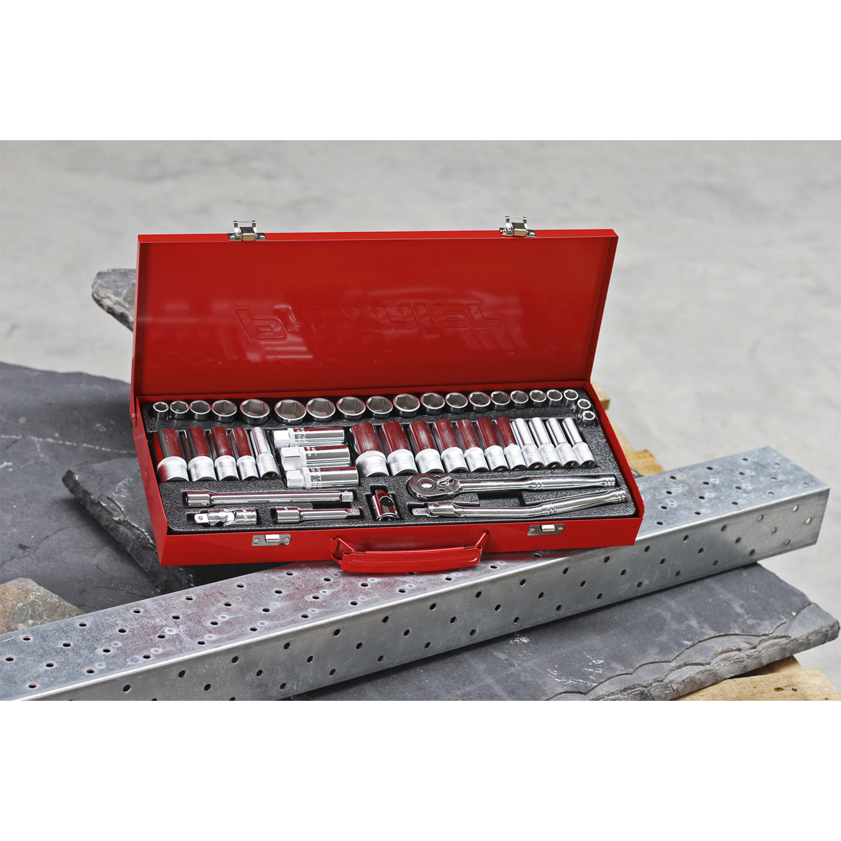 Premier Metric/Imperial Socket Set 3/8"Sq Drive 45pc