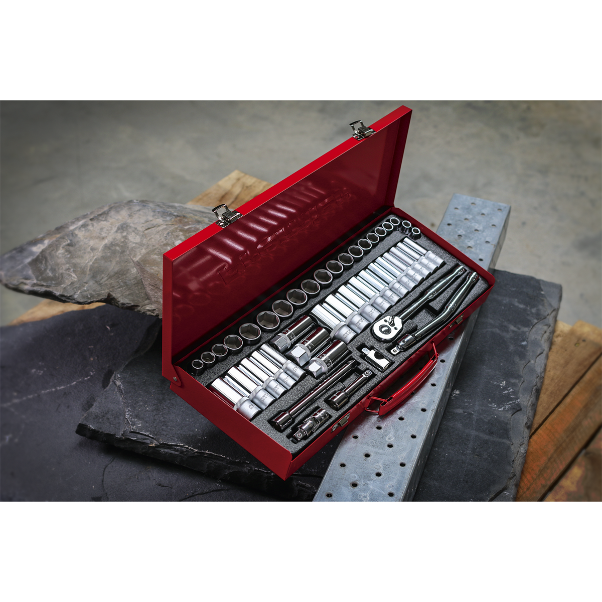 Premier Metric/Imperial Socket Set 3/8"Sq Drive 45pc