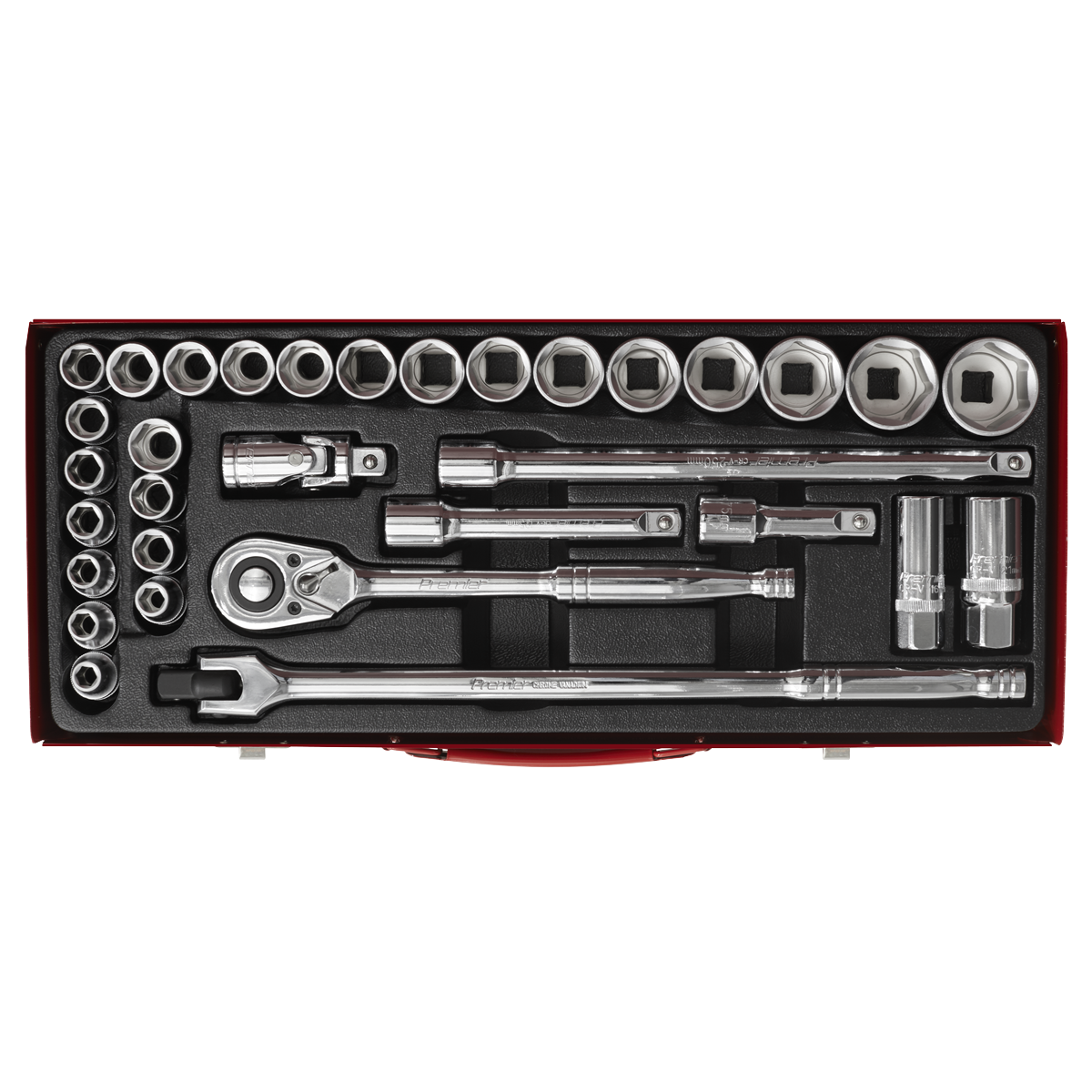 Premier Metric/Imperial Socket Set 1/2"Sq Drive 32pc