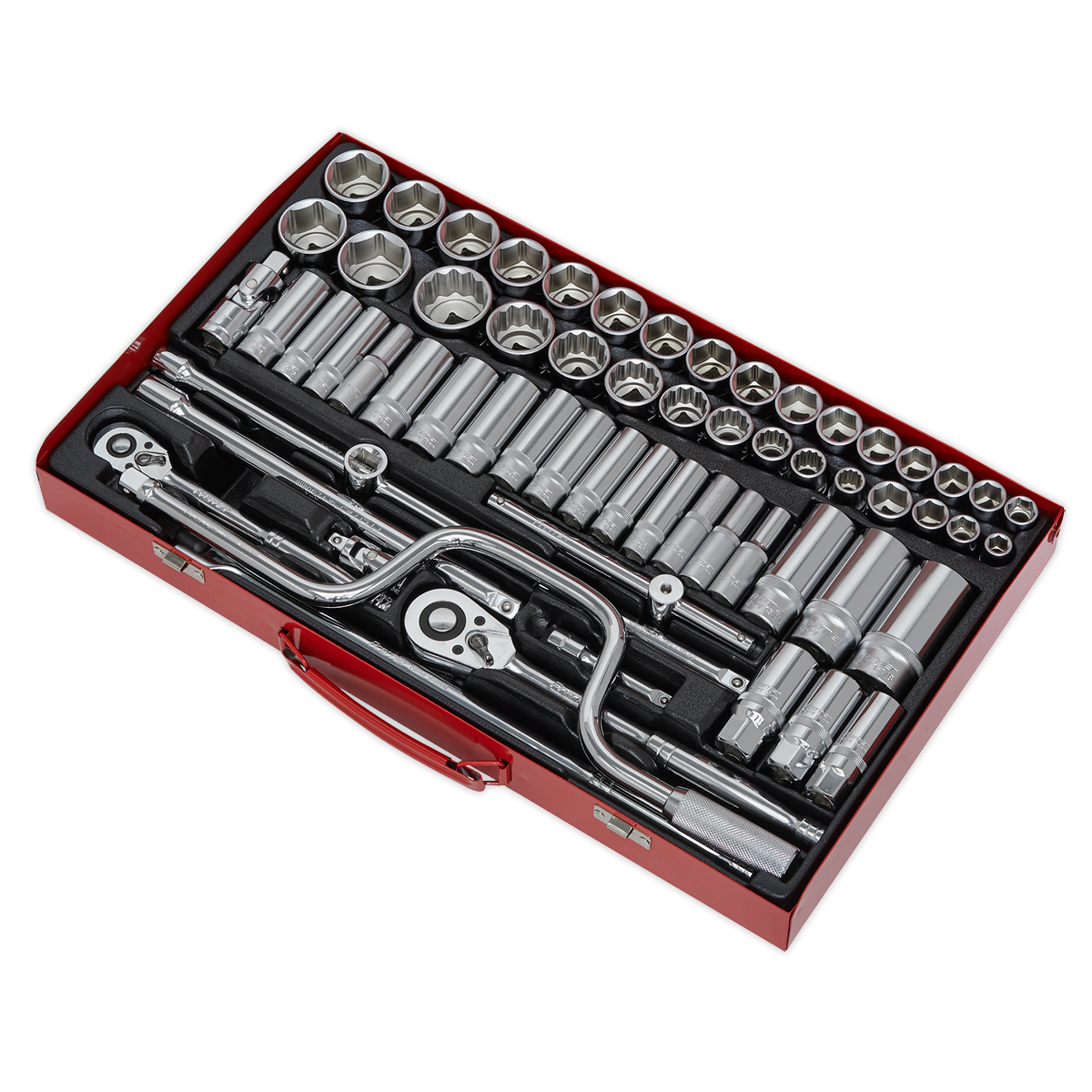 Premier Metric/Imperial/Whitworth Socket Set 3/8" & 1/2"Sq Drive 64pc