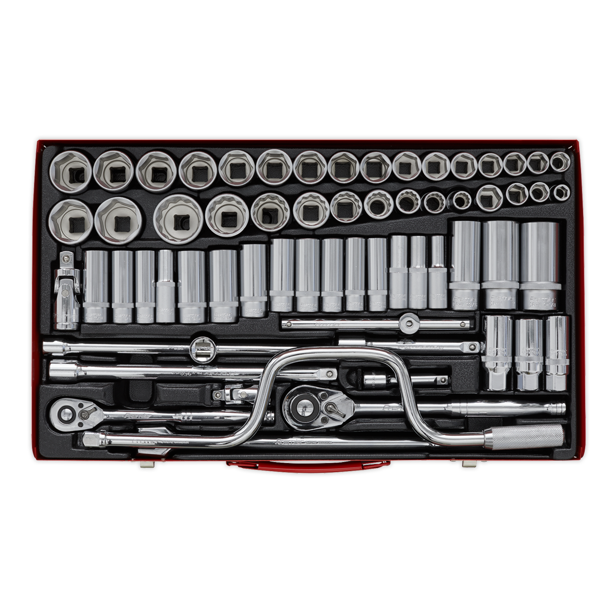 Premier Metric/Imperial/Whitworth Socket Set 3/8" & 1/2"Sq Drive 64pc