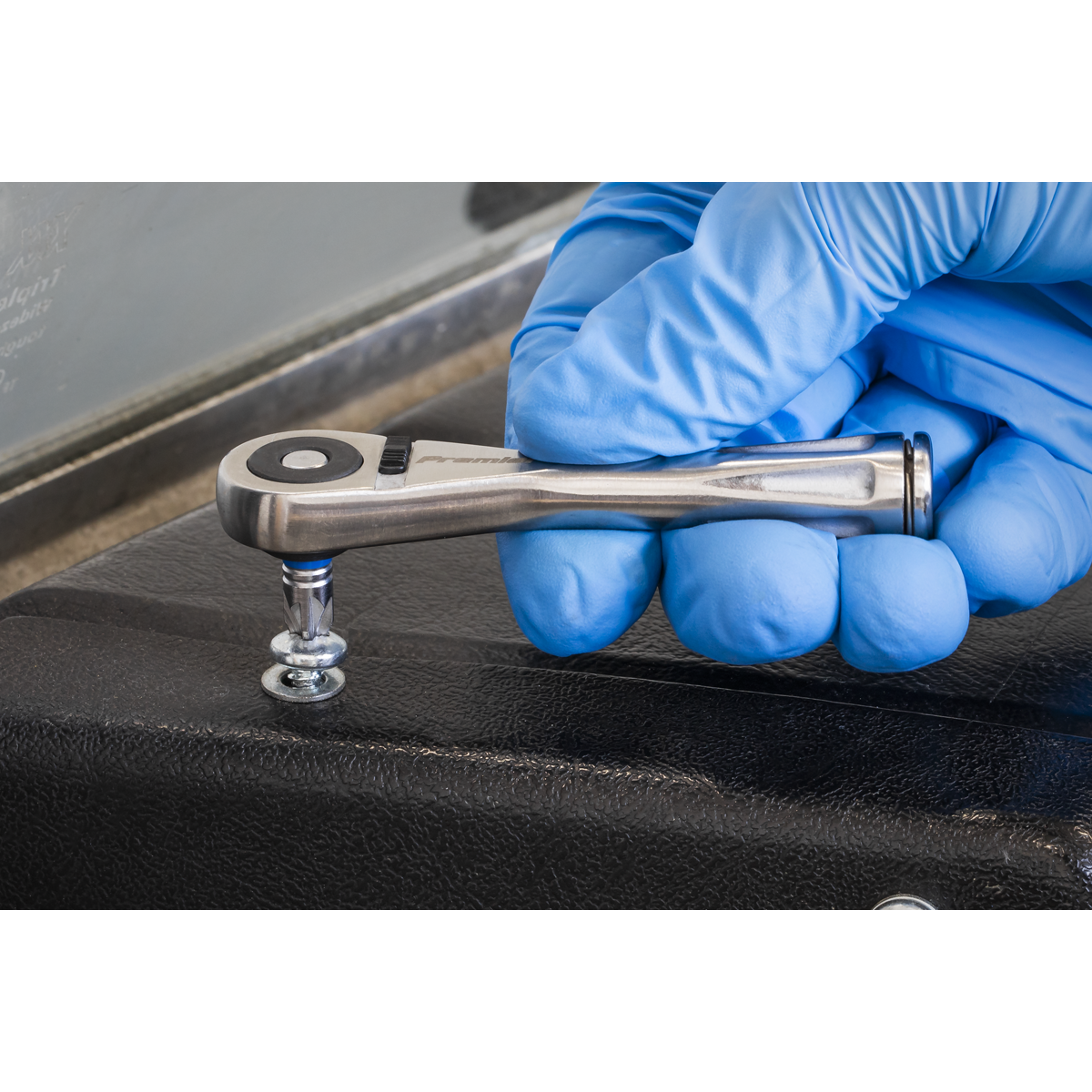 Premier Stainless Steel Micro Bit Driver Ratchet 1/4"Hex