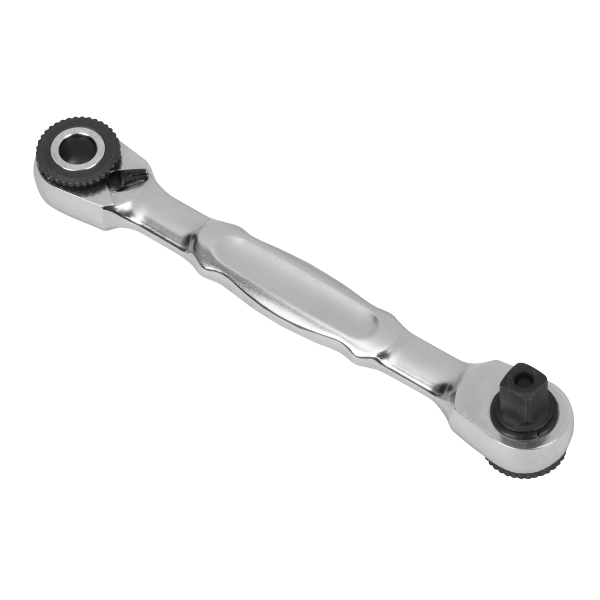 Micro Ratchet Bit Driver & Wrench 1/4"Sq & 1/4"Hex Drive