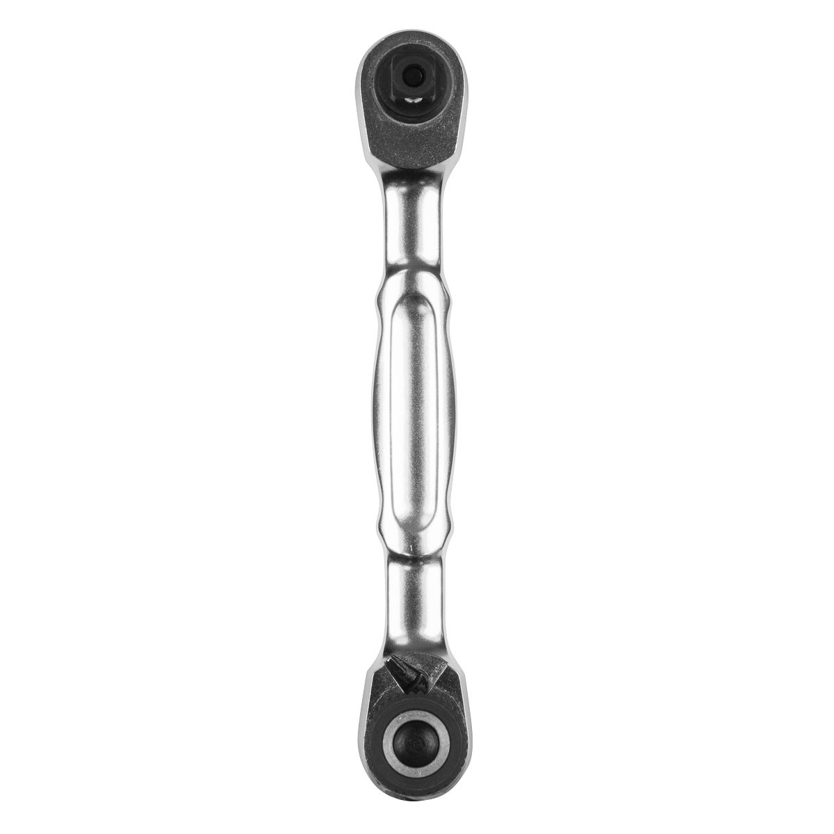 Micro Ratchet Bit Driver & Wrench 1/4"Sq & 1/4"Hex Drive