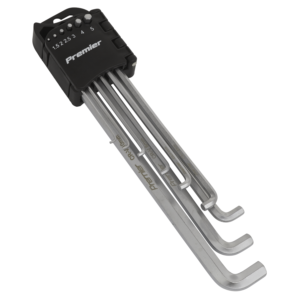 Premier Extra-Long Stubby Element Hex Key Set 9pc