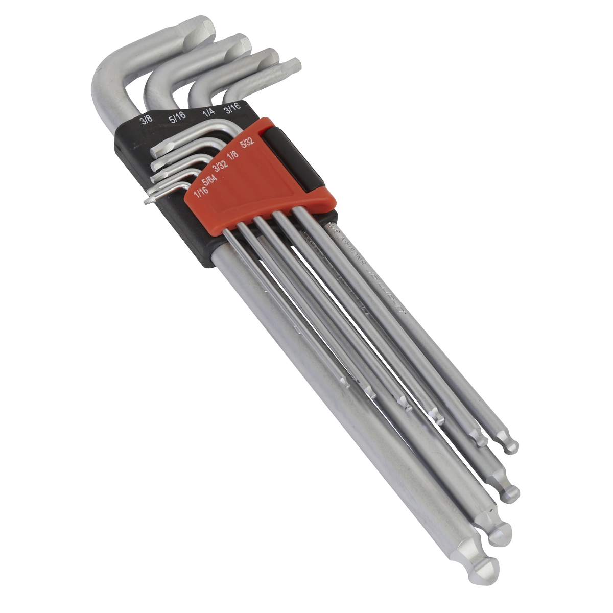 Premier Imperial Lock-On™ Extra-Long Ball-End Hex Key Set 9pc