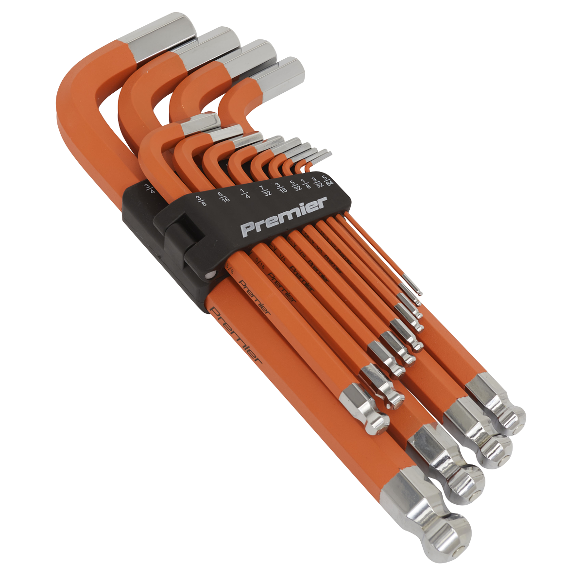 Premier Imperial Jumbo Anti-Slip Ball-End Hex Key Set 13pc
