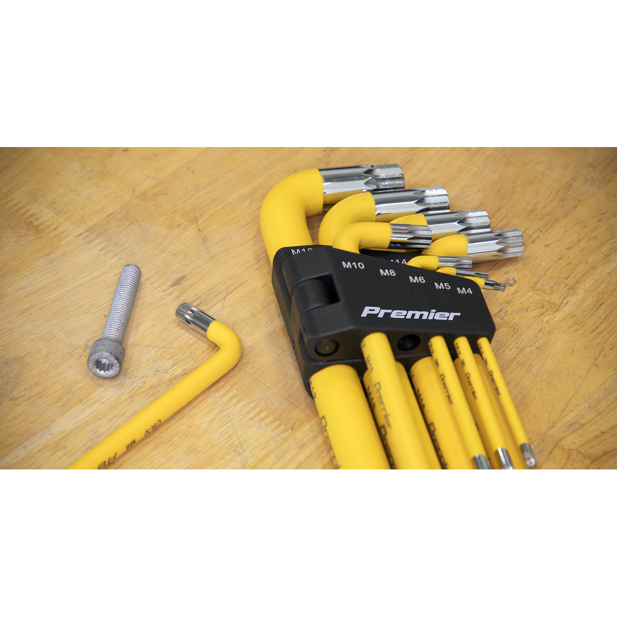 Premier Jumbo Anti-Slip Spline Key Set 9pc