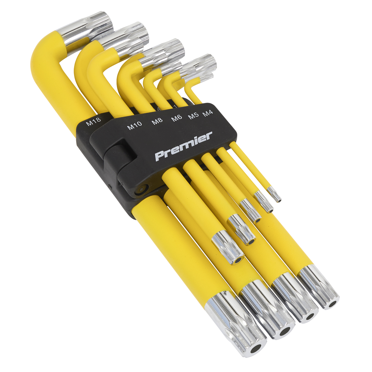 Premier Jumbo Anti-Slip Spline Key Set 9pc