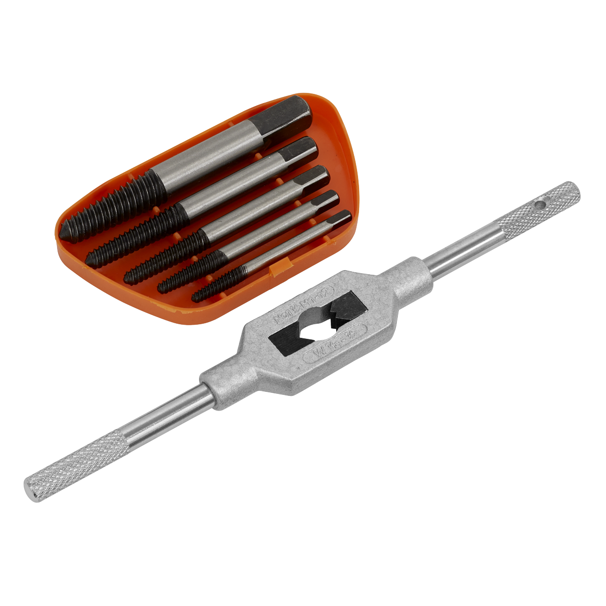 Helix Type Screw Extractor Set with Wrench 6pc