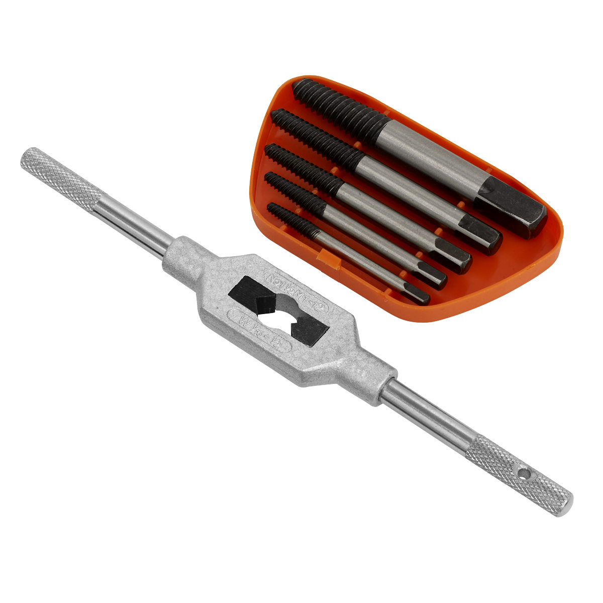Helix Type Screw Extractor Set with Wrench 6pc