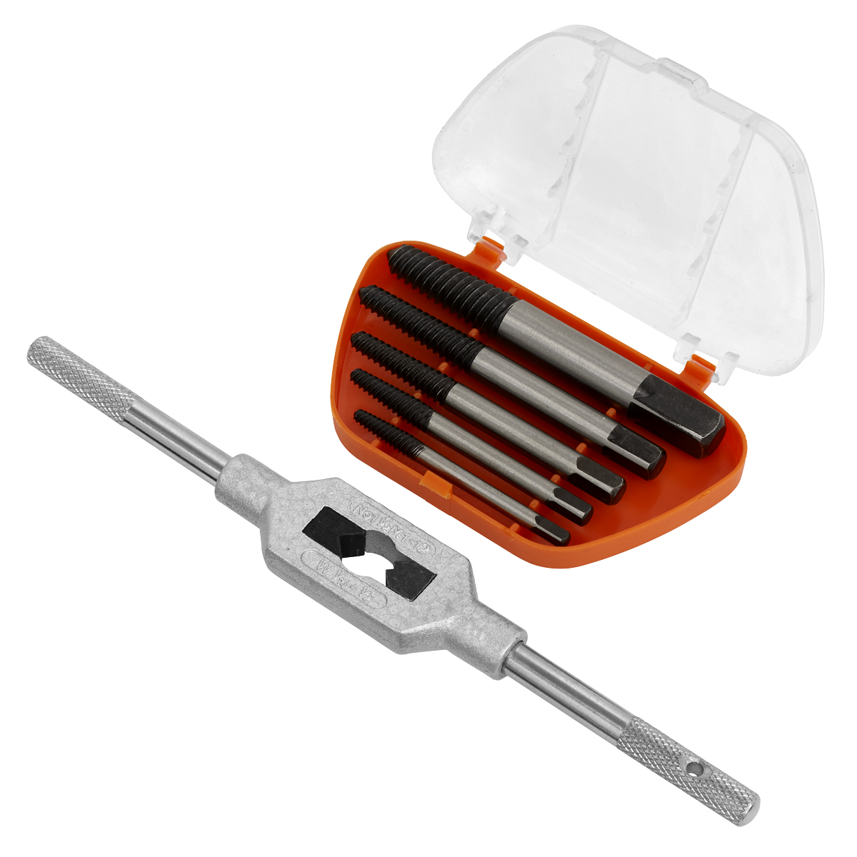 Helix Type Screw Extractor Set with Wrench 6pc