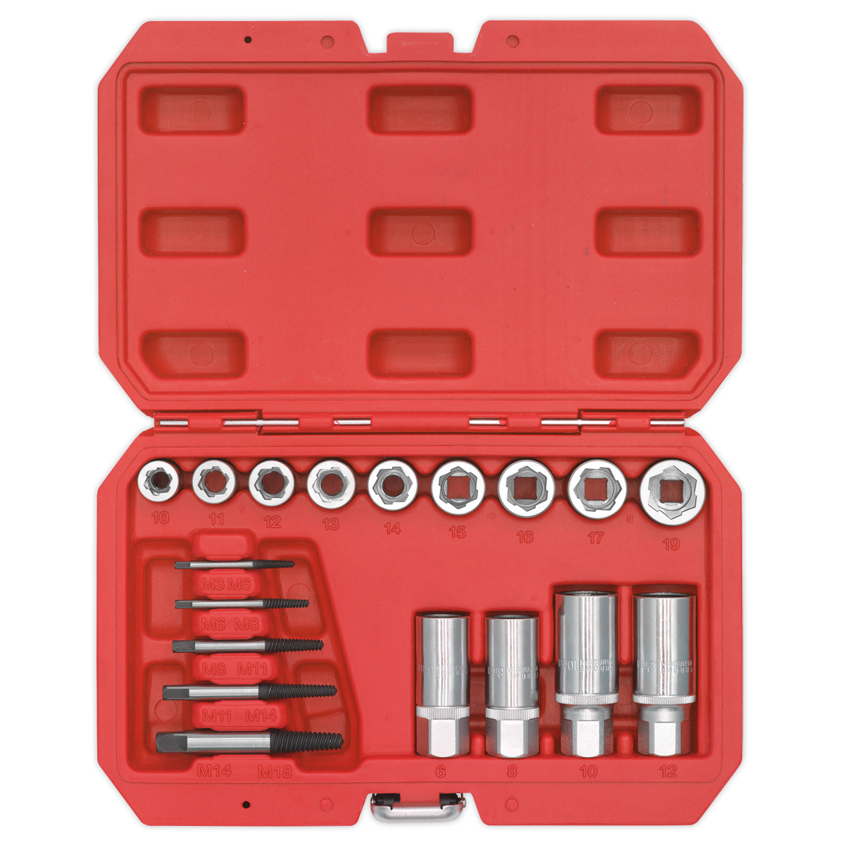 Premier Bolt, Stud & Screw Extractor Set 18pc