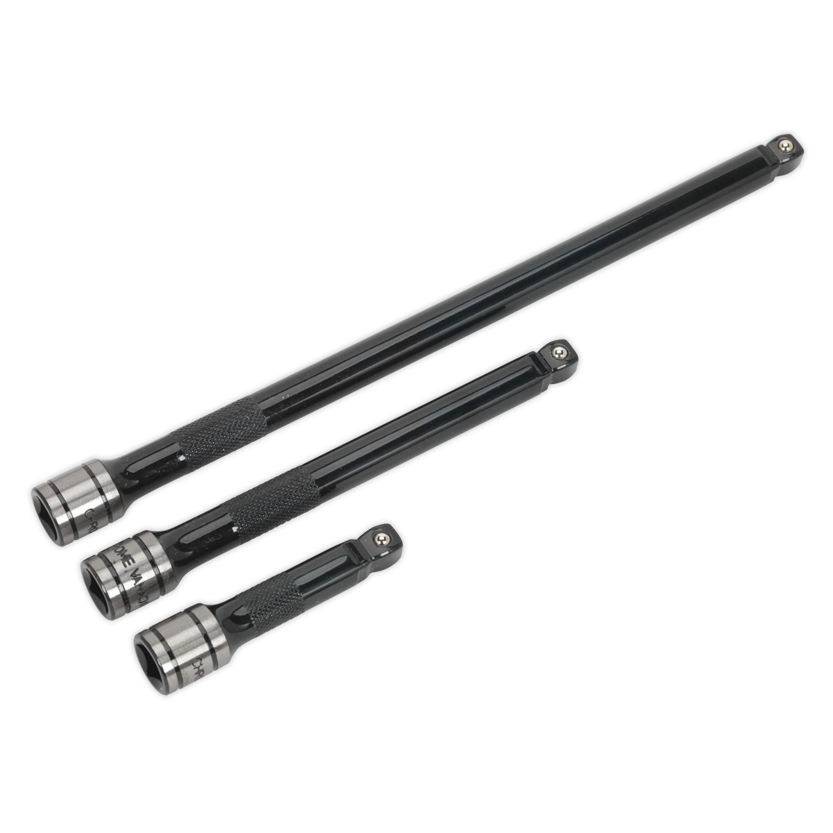 Premier Black Wobble/Rigid Extension Bar Set - 3pc