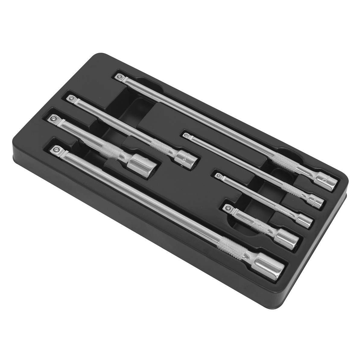 Premier Wobble/Rigid Extension Bar Set 1/4", 3/8" & 1/2"Sq Drive 7pc