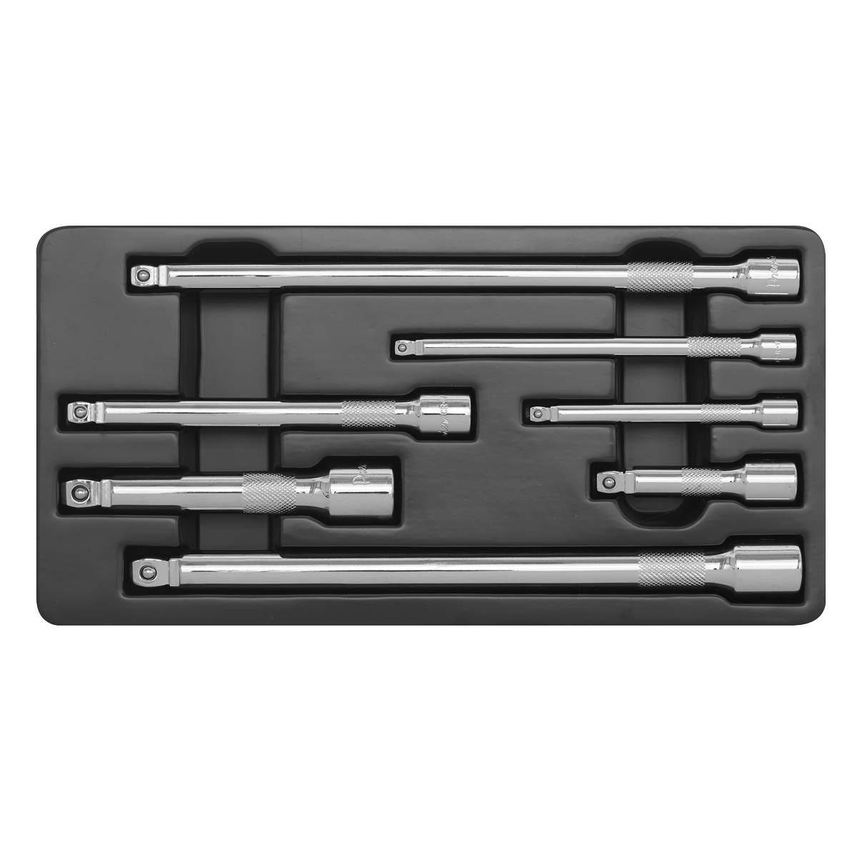 Premier Wobble/Rigid Extension Bar Set 1/4", 3/8" & 1/2"Sq Drive 7pc