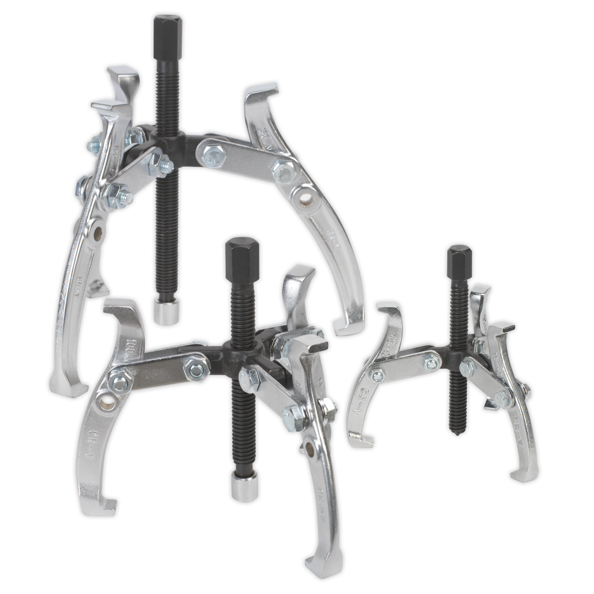 Triple Leg Gear Reversible Puller Set 3pc