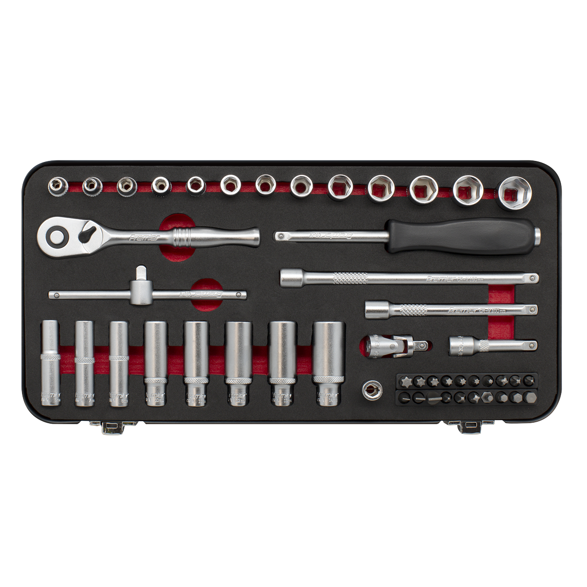 Premier Platinum Socket Set 1/4"Sq Drive 49pc