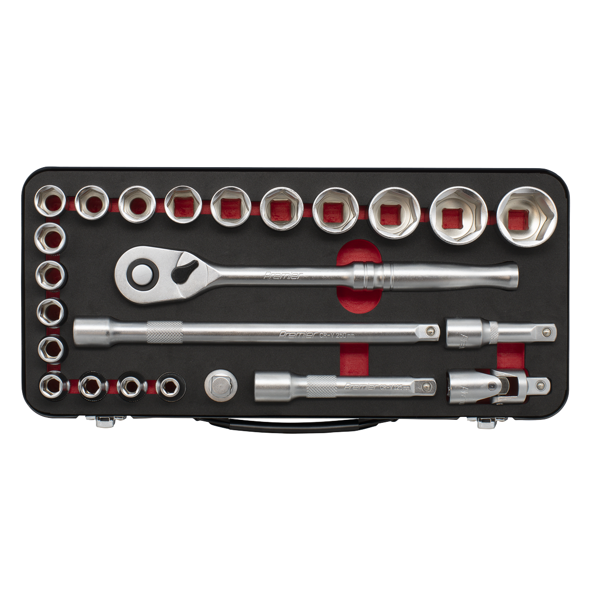 Premier Platinum Socket Set 1/2"Sq Drive 24pc