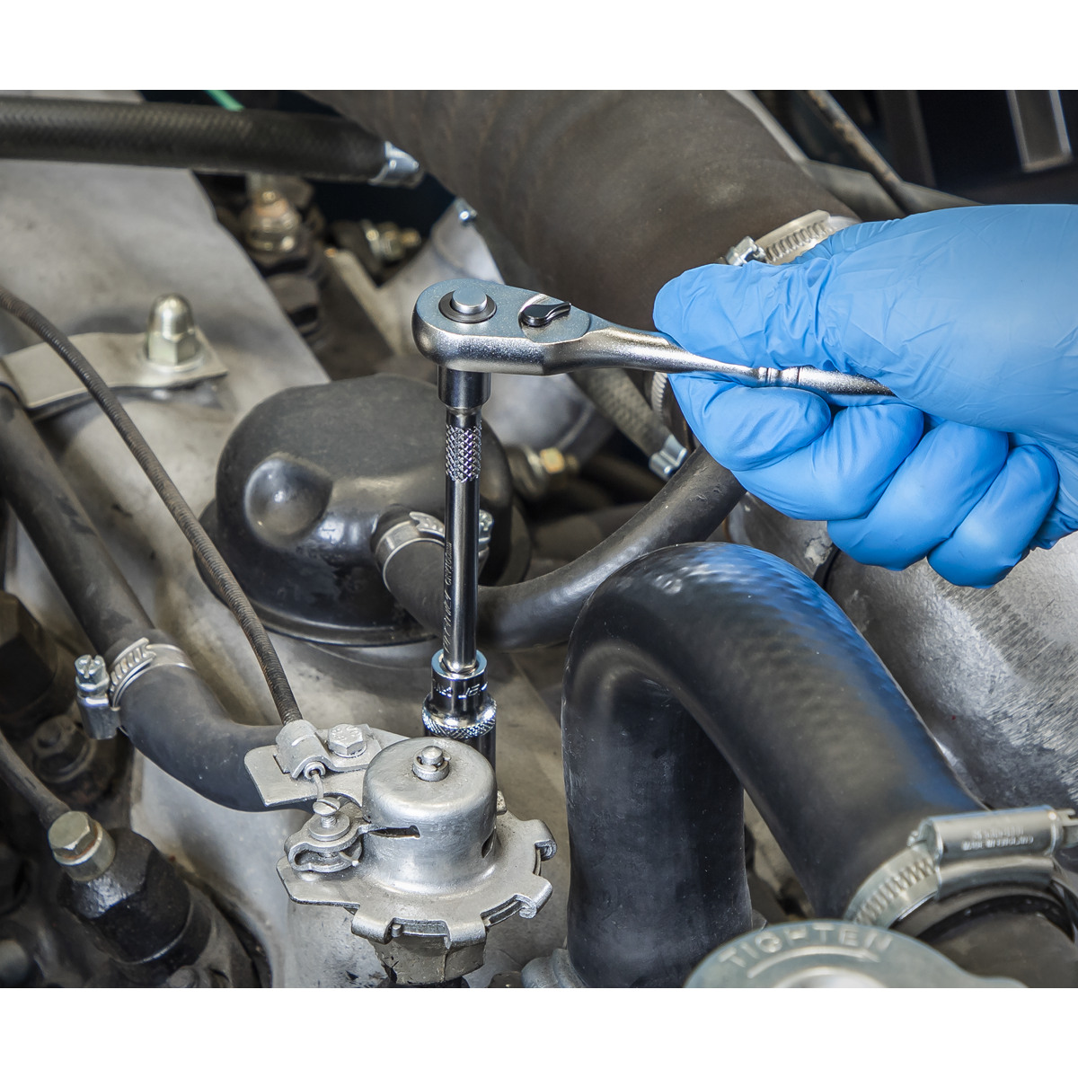 Premier Platinum Ratchet Wrench with Flip Reverse 90-Tooth