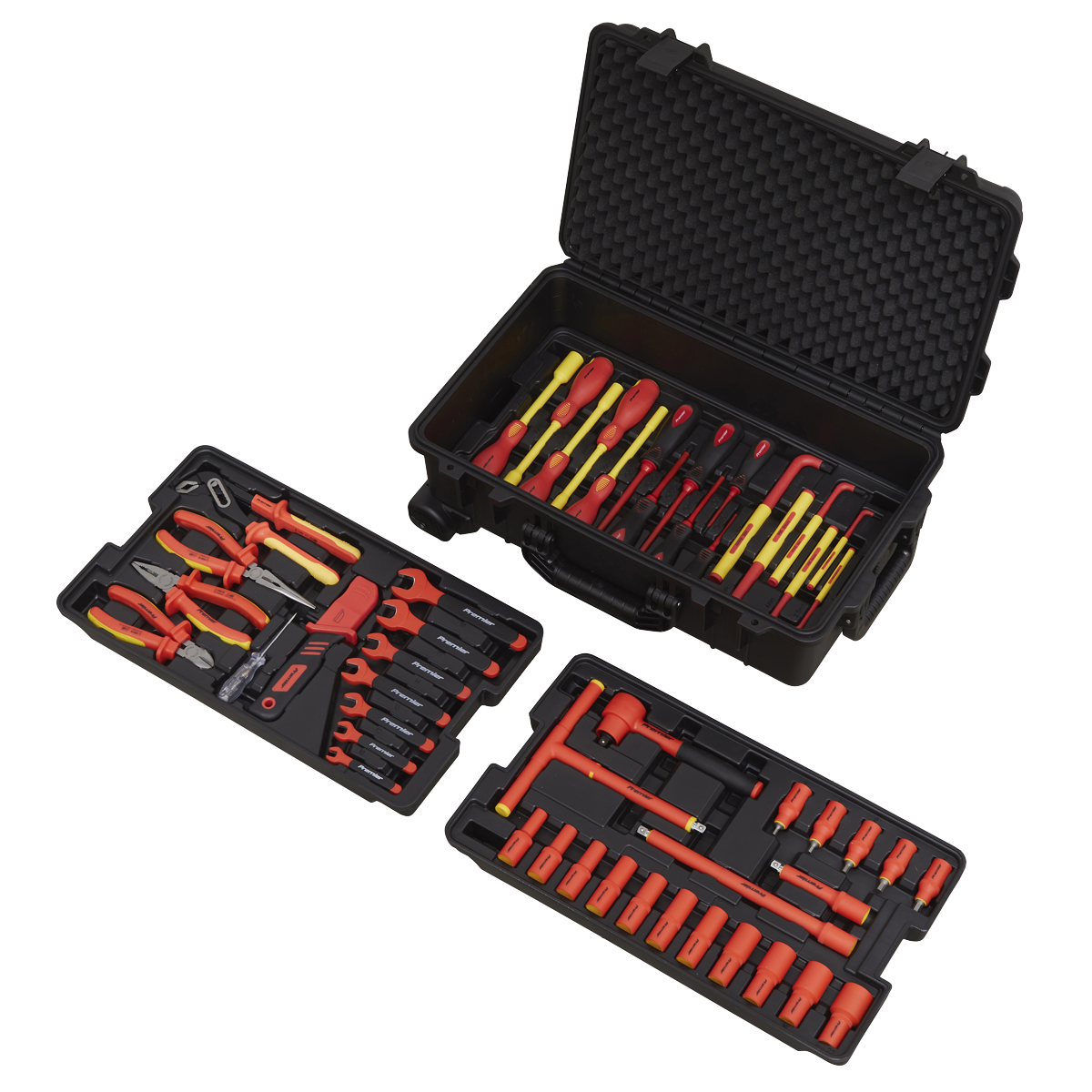 Premier Insulated Tool Kit 3/8"Sq Drive 1000V 50pc - VDE Approved