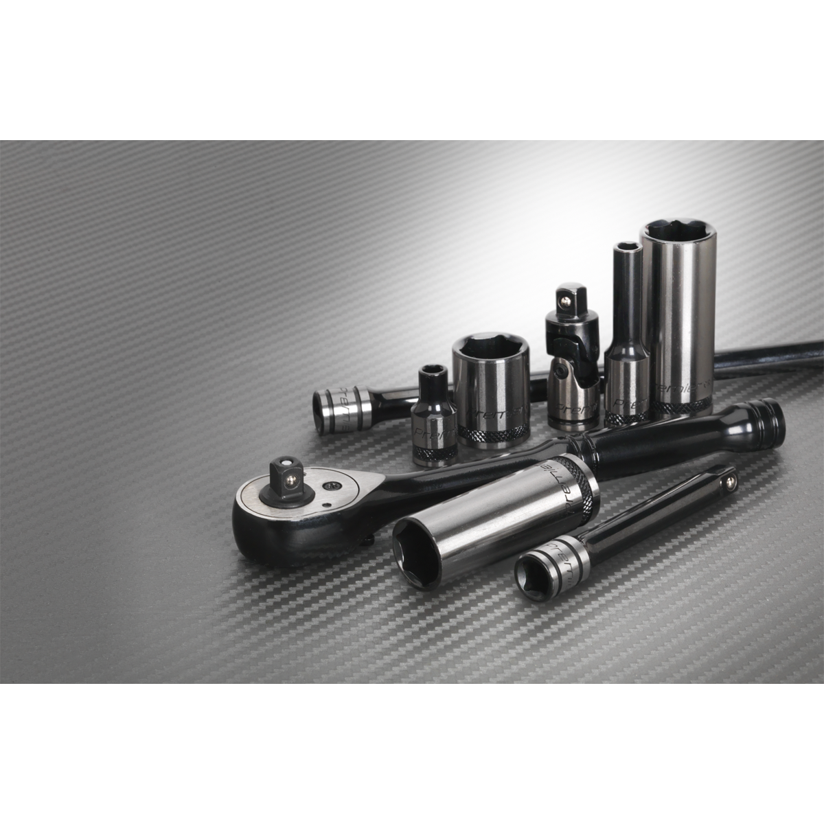Premier Black Socket Set 1/4"Sq Drive 32pc