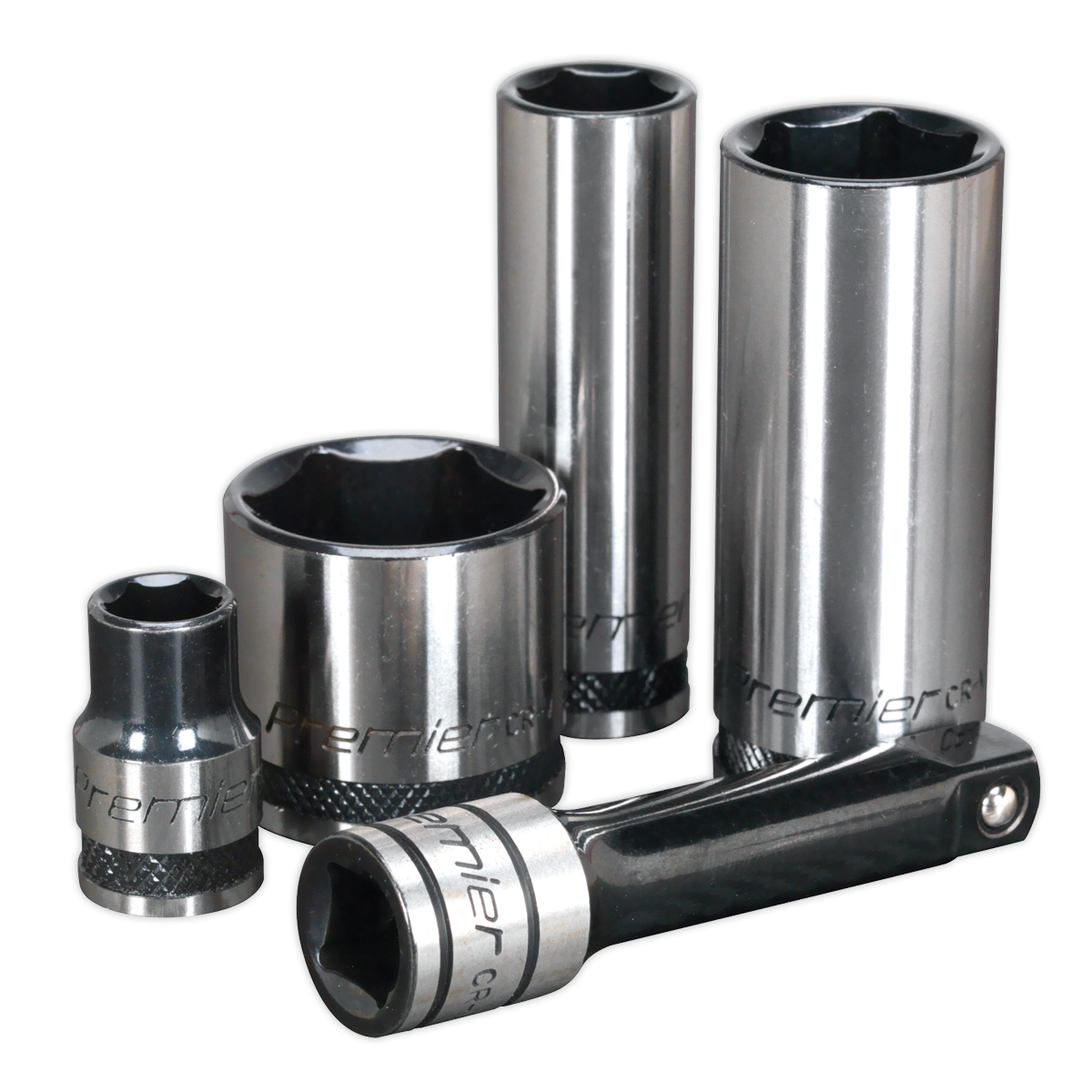 Premier Black Socket Set 3/8"Sq Drive 34pc