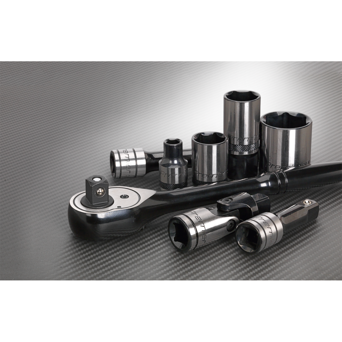 Premier Black Socket Set 1/2"Sq Drive 28pc