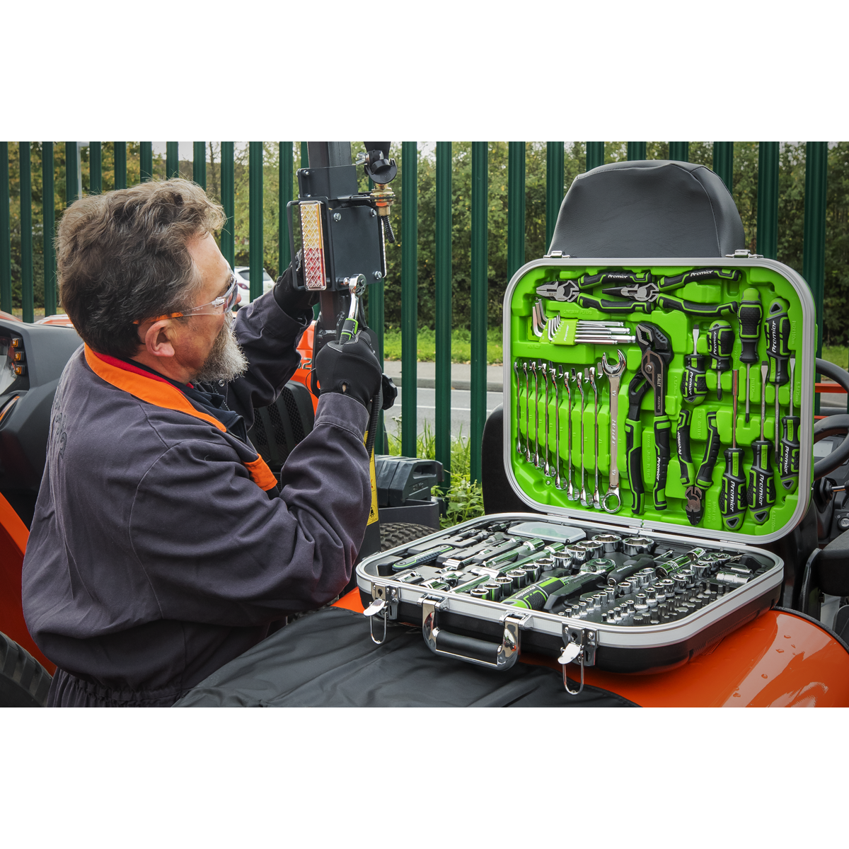 Premier Mechanic's Tool Kit 144pc - Hi-Vis Green