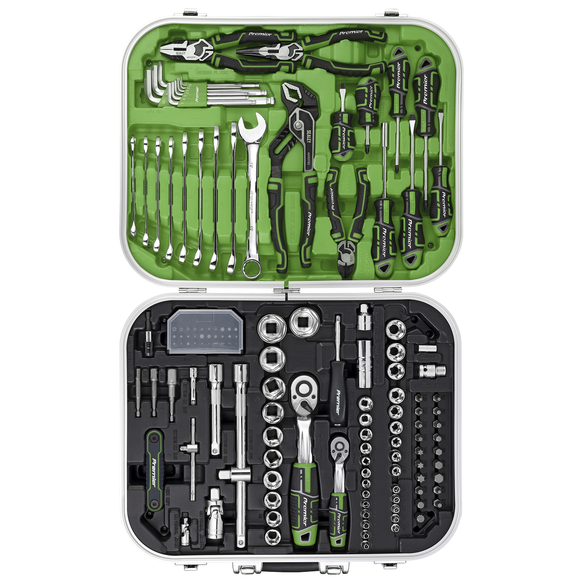 Premier Mechanic's Tool Kit 144pc - Hi-Vis Green