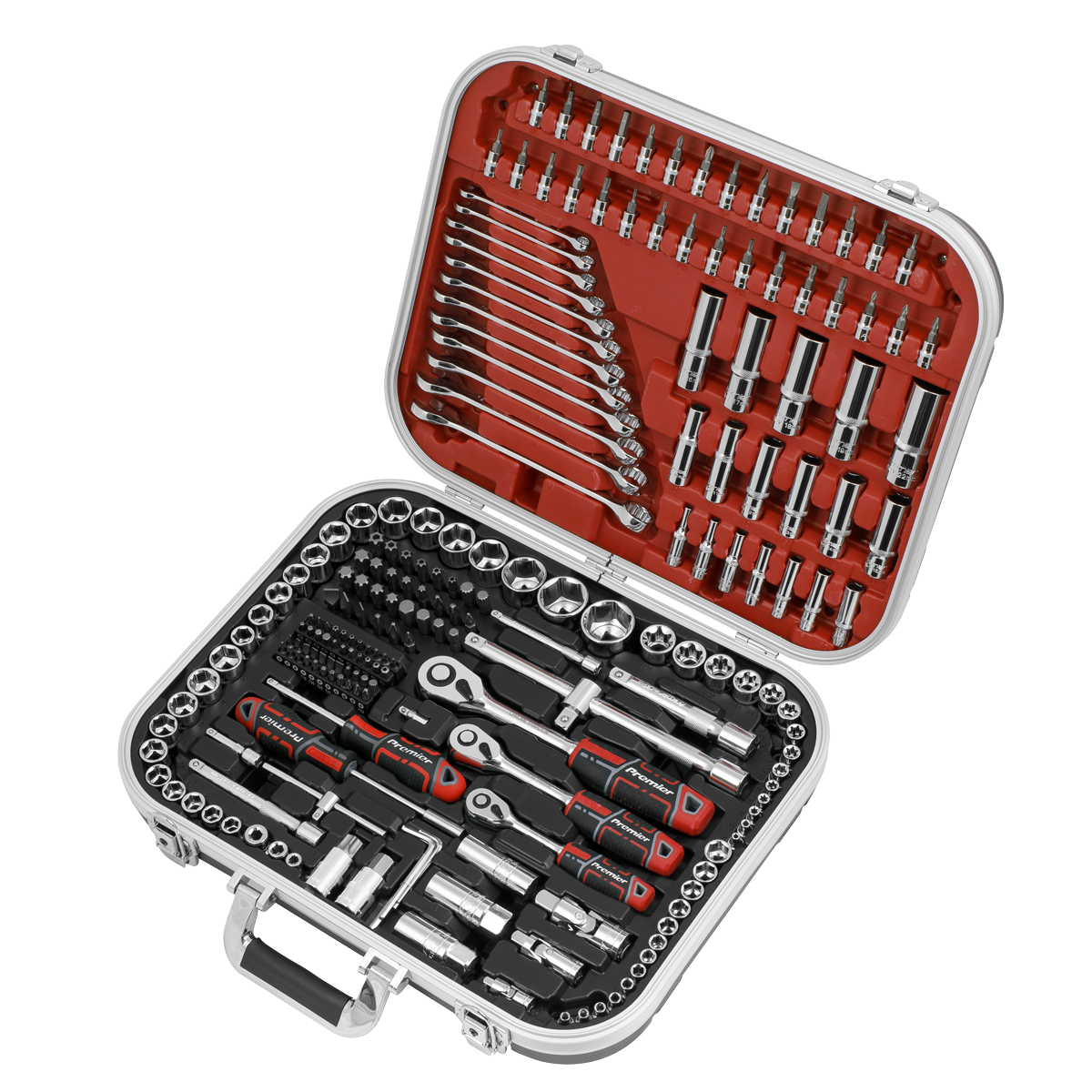 Premier Socket Set 1/4", 3/8" & 1/2"Sq Drive 216pc