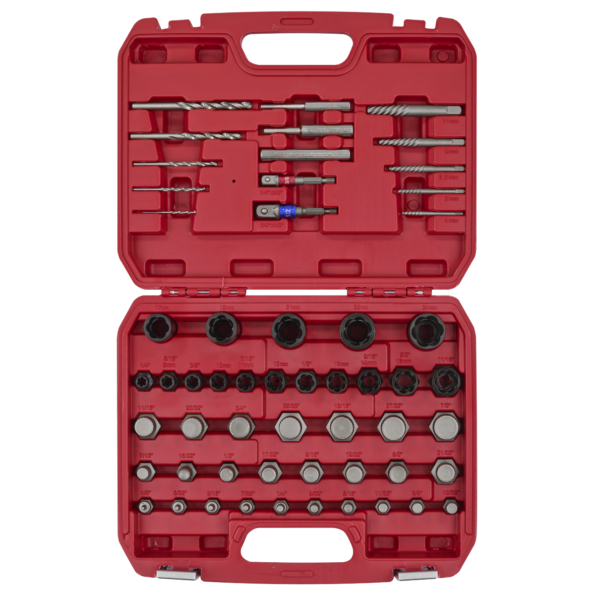 Master Nut, Bolt & Screw Extractor Set 56pc