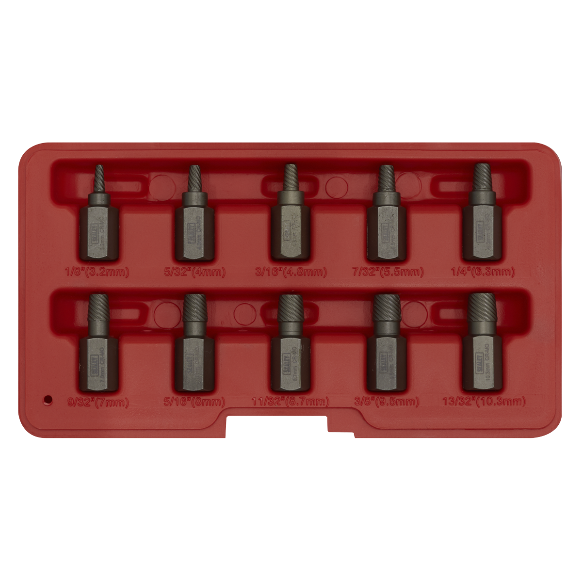 Multi-Spline Screw Extractor Set 10pc