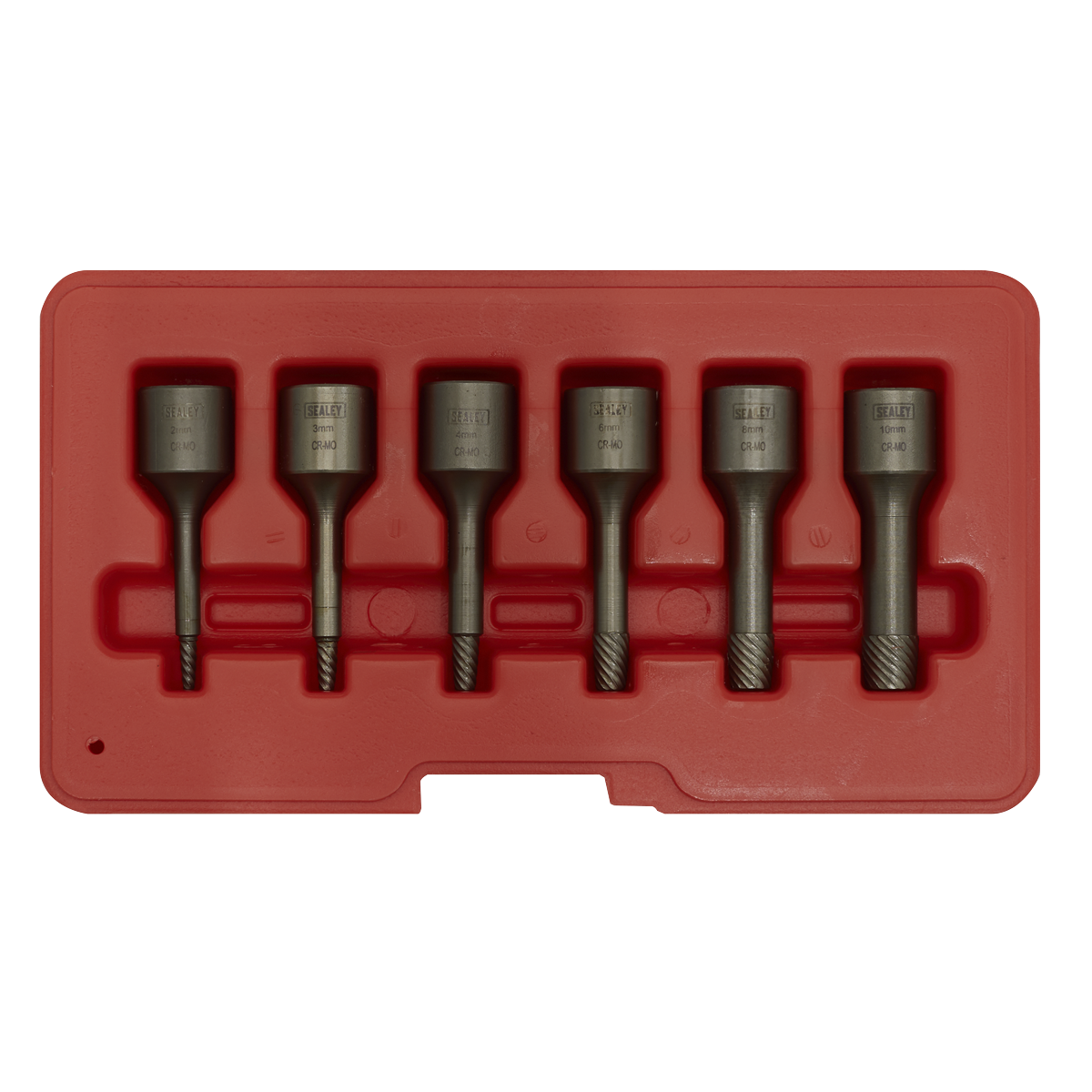 Screw Extractor Set 3/8"Sq Drive 6pc