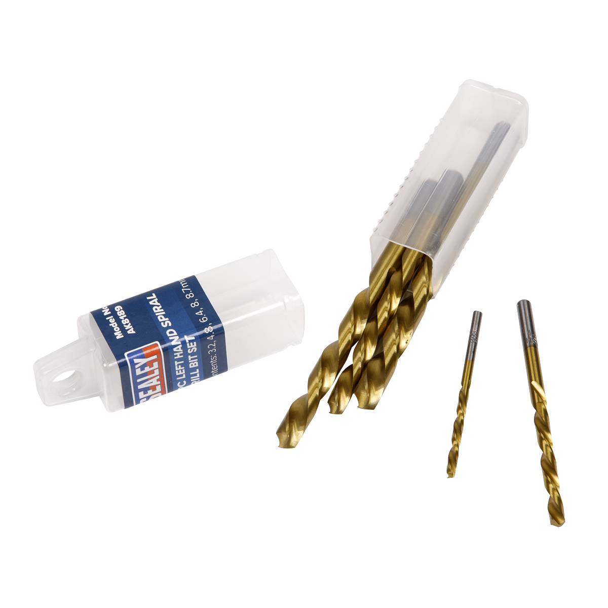 Left-Hand Spiral Drill Bit Set 5pc